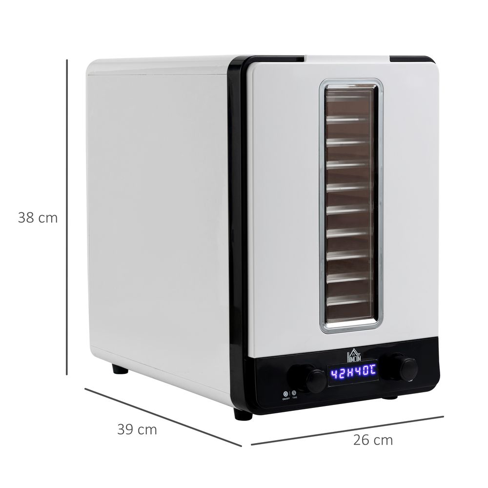 HOMCOM Food Dehydrator with 9 Trays for Easy Drying HOMCOM