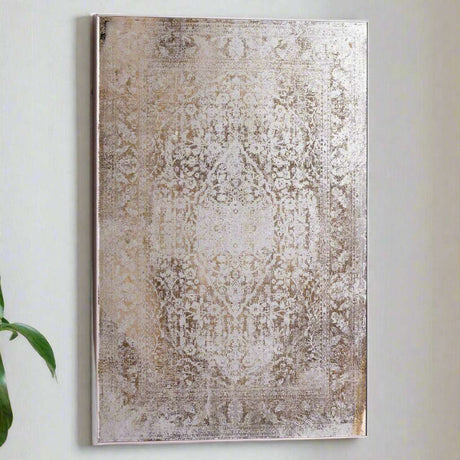 Antique Etched foxed Wall Art Mirror ANTIQUE BRONZE MIRRORED GLASS Shades 4 Seasons