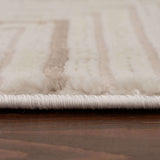 Close-up of a plush Geometric Rug showcasing soft textures and neutral tones for modern decor