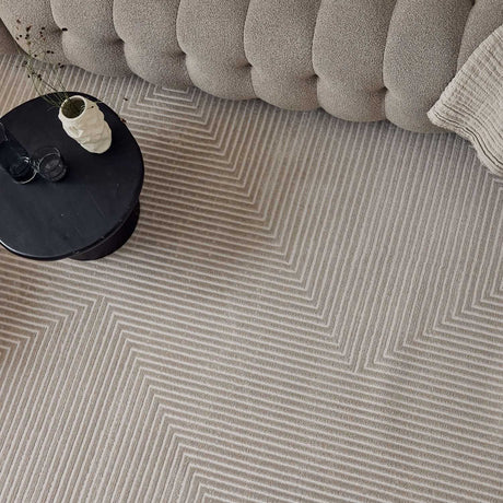 Stylish geometric rug with a modern design, perfect for contemporary living spaces