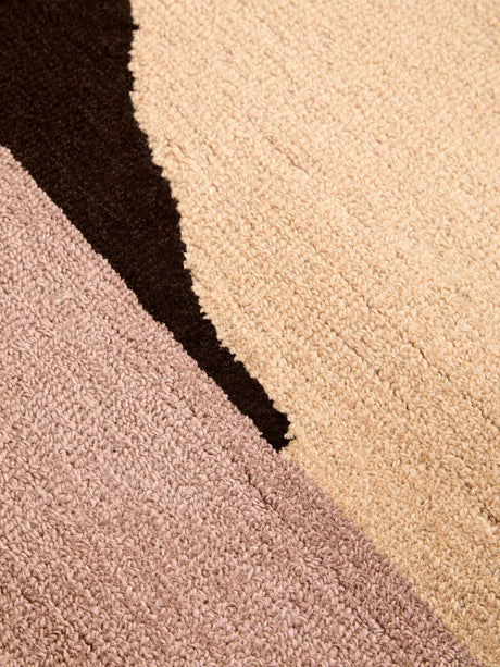 Orsina Geometric Rug with soft texture and modern abstract design in neutral tones