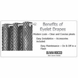 Geometric Silver Sparkle Blackout Curtains for Living Room and Bedroom