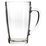 Orsina Clear Glass Mugs with a Comfortable Handle for Hot Beverages