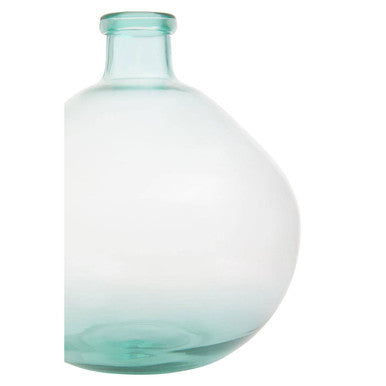 Orsina Glass Vase in a unique round shape, perfect for displaying fresh flowers or home decor