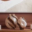 Orsina Glass Vase Set with Unique Swirl Design for Modern Home Decor