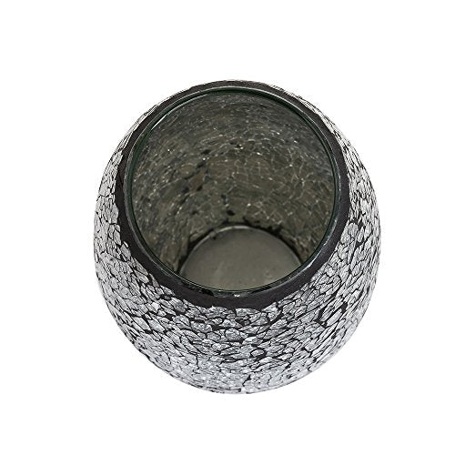 Top view of a stylish Glitter Vase from London Boutique Lifestyle with a shimmering design