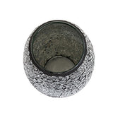 Top view of a stylish Glitter Vase from London Boutique Lifestyle with a shimmering design