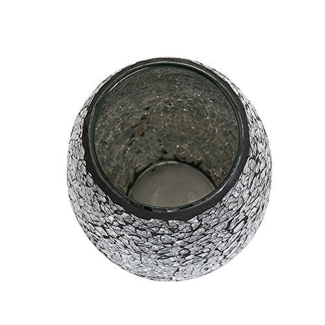 Top view of a stylish Glitter Vase from London Boutique Lifestyle with a shimmering design