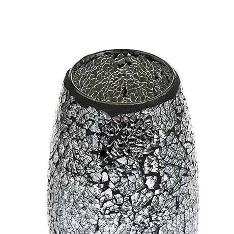 Stylish Glitter Vase with a Unique Cracked Design, Perfect for Floral Arrangements