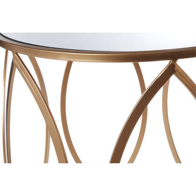 Arcana Set Of Two Gold Finish Side Tables Orsina