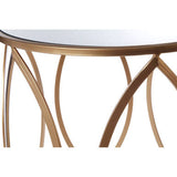 Arcana Set Of Two Gold Finish Side Tables Orsina