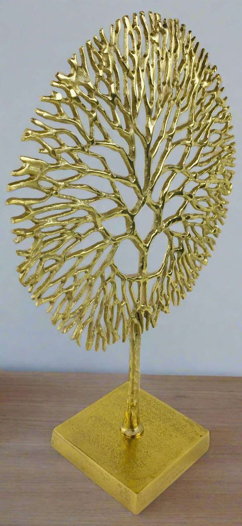 Gold Coral Sculpture Geko Products