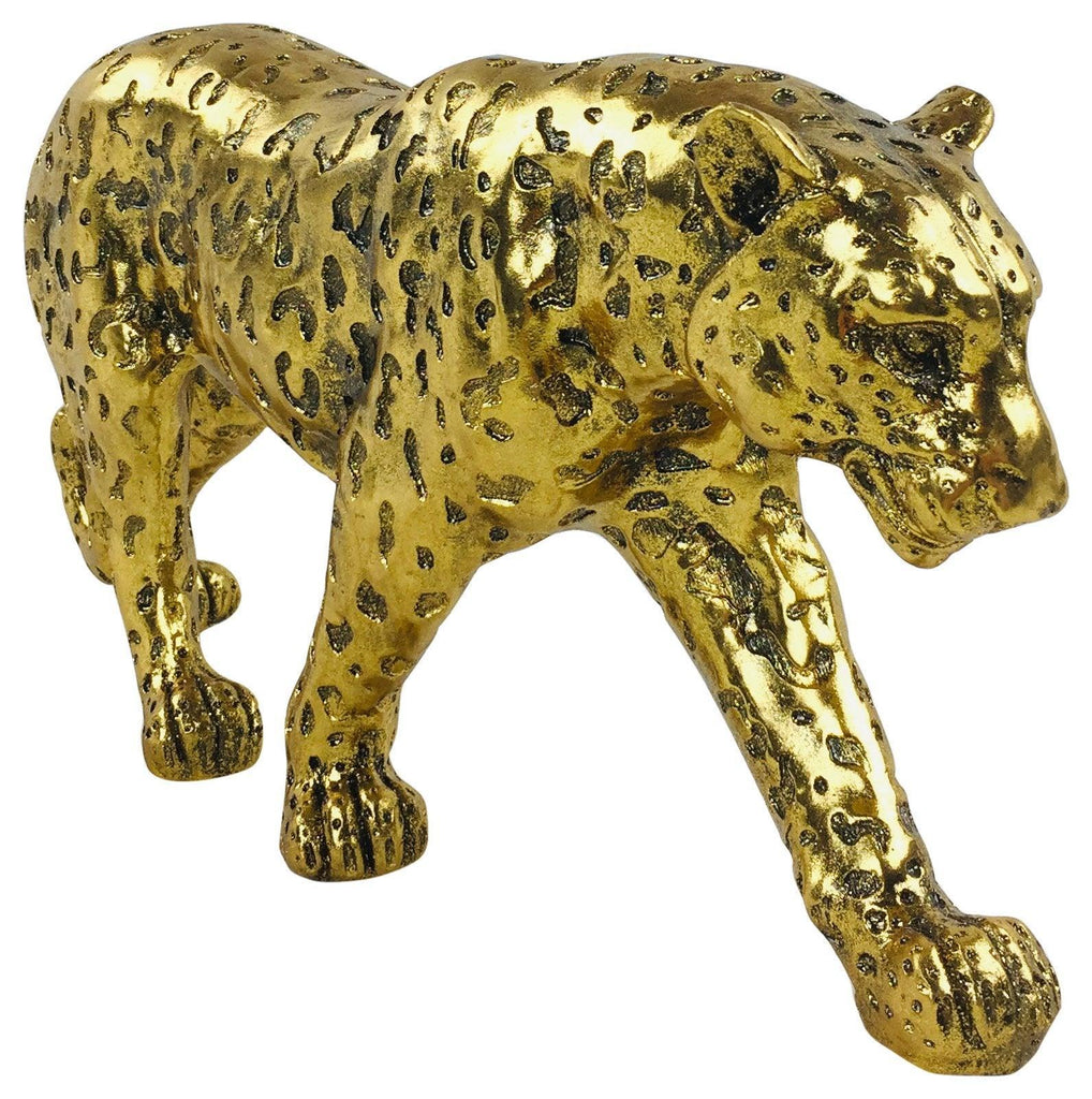 Gold Glitter Effect Leopard 40cm - Shades 4 Seasons