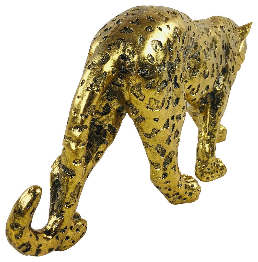 Gold Glitter Effect Leopard 40cm - Shades 4 Seasons