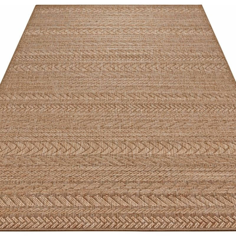 Granado Rug in a neutral beige hue with a textured geometric pattern for versatile home decor