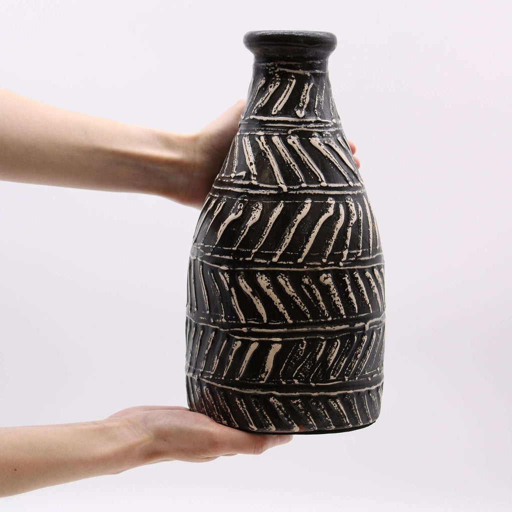 AW-Dropship Greek Taper Vase - Stylish Balinese Ceramic AW-Dropship