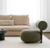 Nisu Home Modern Chair in Green Velvet with Stylish Design for Contemporary Living Spaces