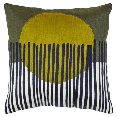 Bosie Ozella Green And White Cushion Orsina