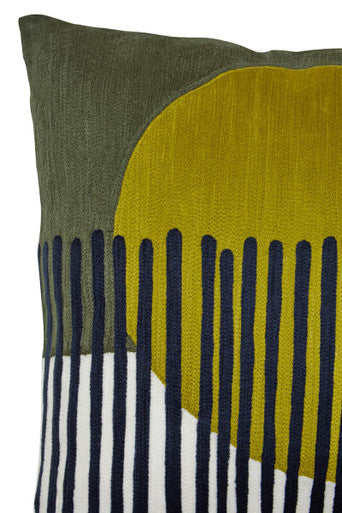 Bosie Ozella Green And White Cushion Orsina