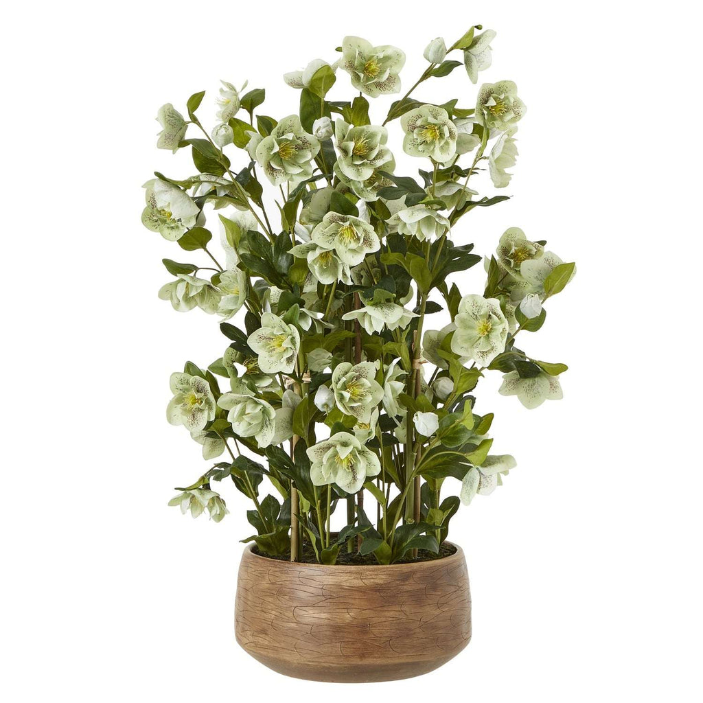 Shades 4 Seasons Green Hellebore Artificial Flower Arrangement GREEN PLASTIC Shades 4 Seasons
