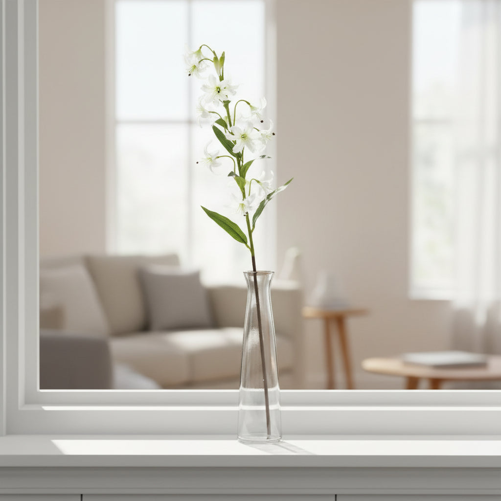 Shades 4 Seasons Green Lily Spray for Elegant Home Decor GREEN PLASTIC Shades 4 Seasons