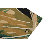 Orsina Green Rug with Abstract Design Featuring Earthy Tones and Textured Surface
