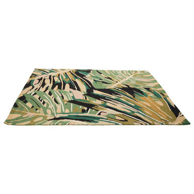 Orsina Green Rug with a Leafy Design for Stylish Home Decor and Comfort