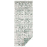 Stylish Green Rug with Geometric Patterns for Contemporary Home Decor