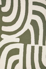 Orsina Green Throw with Abstract Pattern for Stylish Home Decor