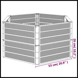 vidaXL Anthracite Garden Planters 2 pcs vidaXL