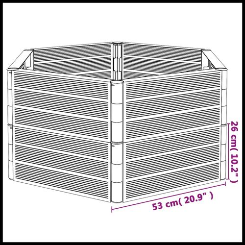 vidaXL Anthracite Garden Planters 2 pcs vidaXL