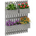 Outsunny Wooden Garden Planters with Trellis Wall-mounted Raised Garden Bed Grey Outsunny