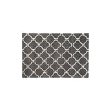 Stylish Grey and White Rug with a Geometric Pattern for Modern Interiors