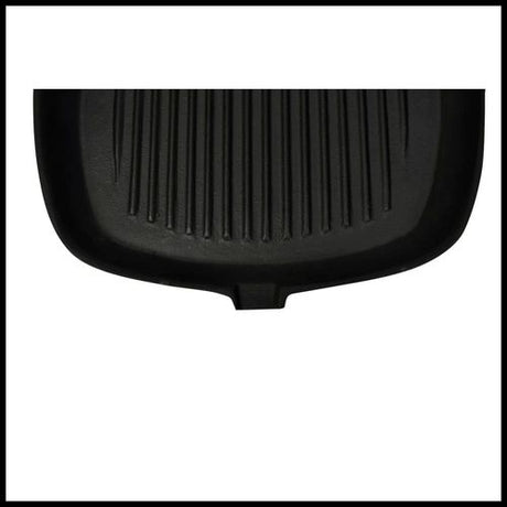 vidaXL Grill Pan with Wooden Handle Cast Iron 20x20 cm vidaXL