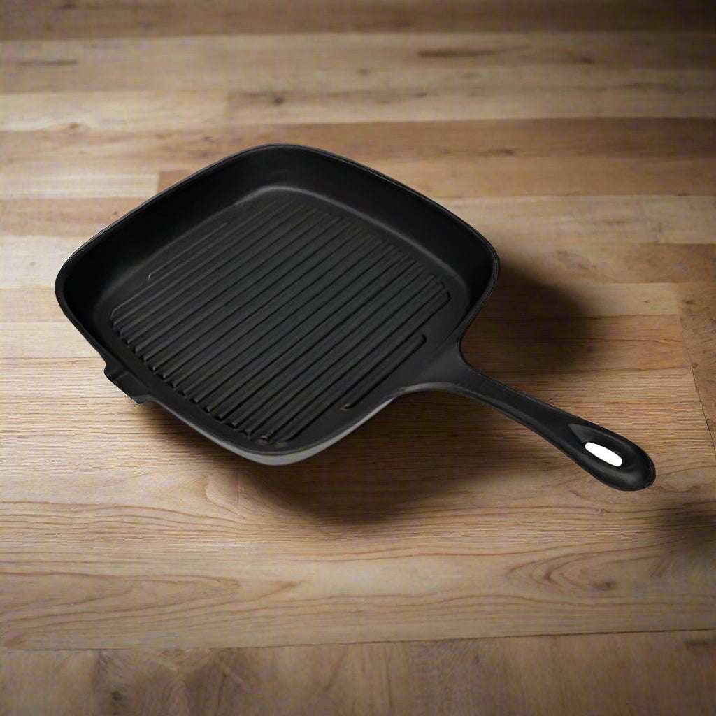 vidaXL Grill Pan Cast Iron 24x23 cm vidaXL