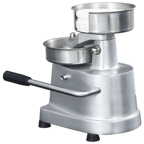 vidaXL Hamburger Press Machine with 500 Patty Papers Aluminium 10 cm vidaXL