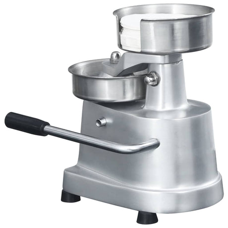 vidaXL Hamburger Press Machine with 500 Patty Papers Aluminium 10 cm vidaXL
