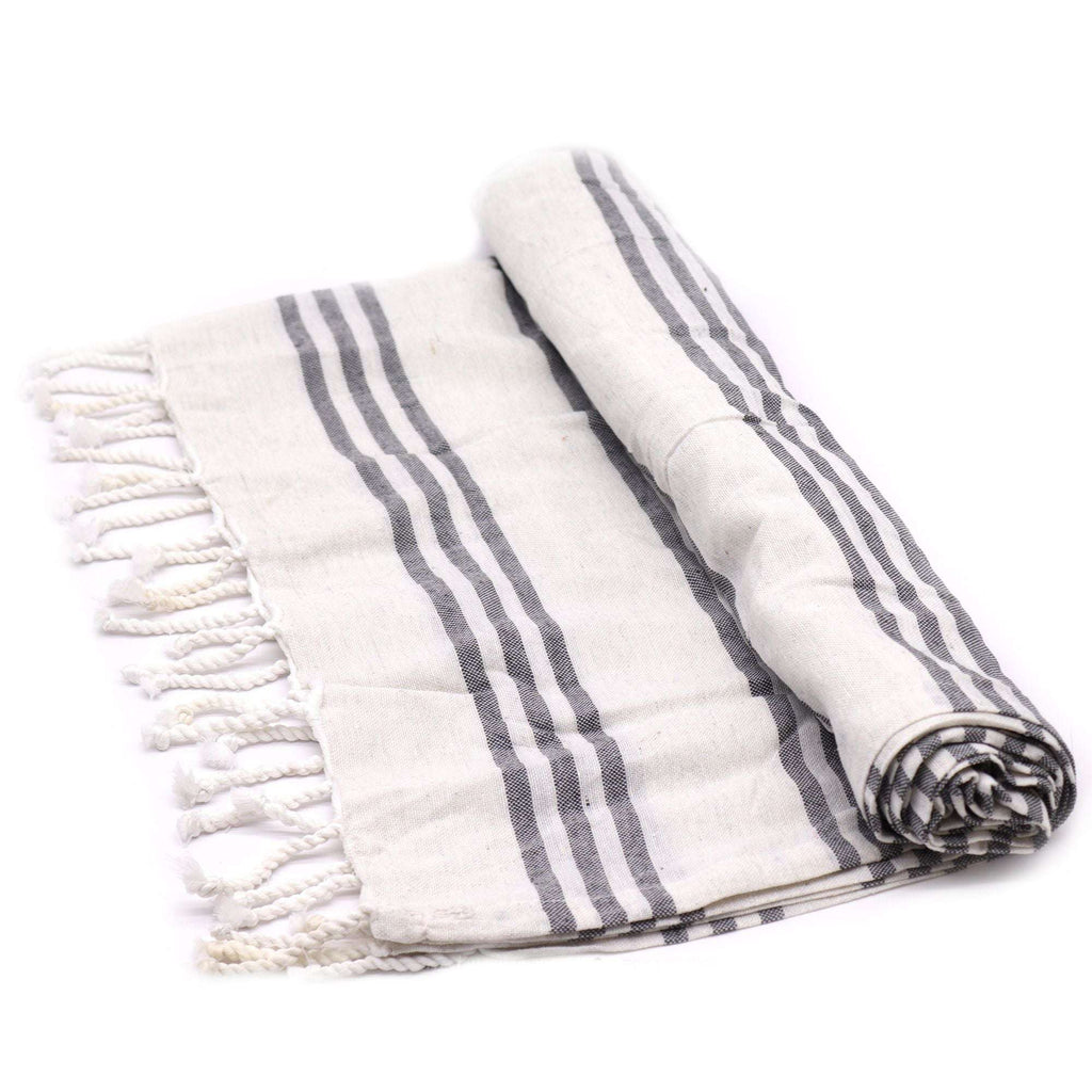 Hamman Spa Towel - Charcoal - 90x170cm AW Dropship UK