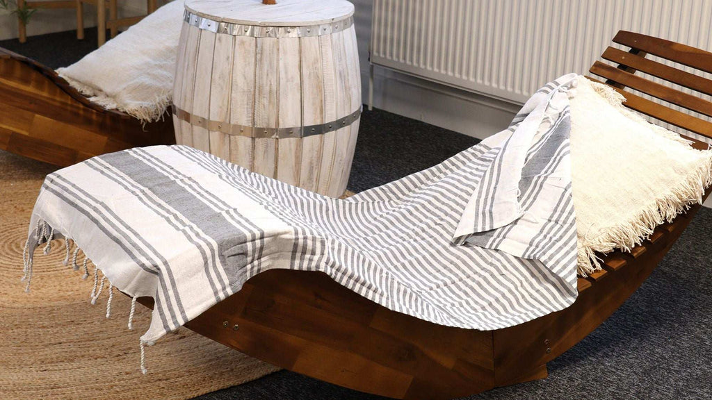 Hamman Spa Towel - Charcoal - 90x170cm AW Dropship UK