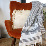 Hamman Spa Towel - Charcoal - 90x170cm AW Dropship UK