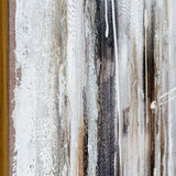 Close-up of a textured Hand Painted Canvas by Shades 4 Seasons with earthy tones and intricate details