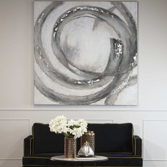 Galaxy Silver And Grey Hand Painted Canvas Shades 4 Seasons