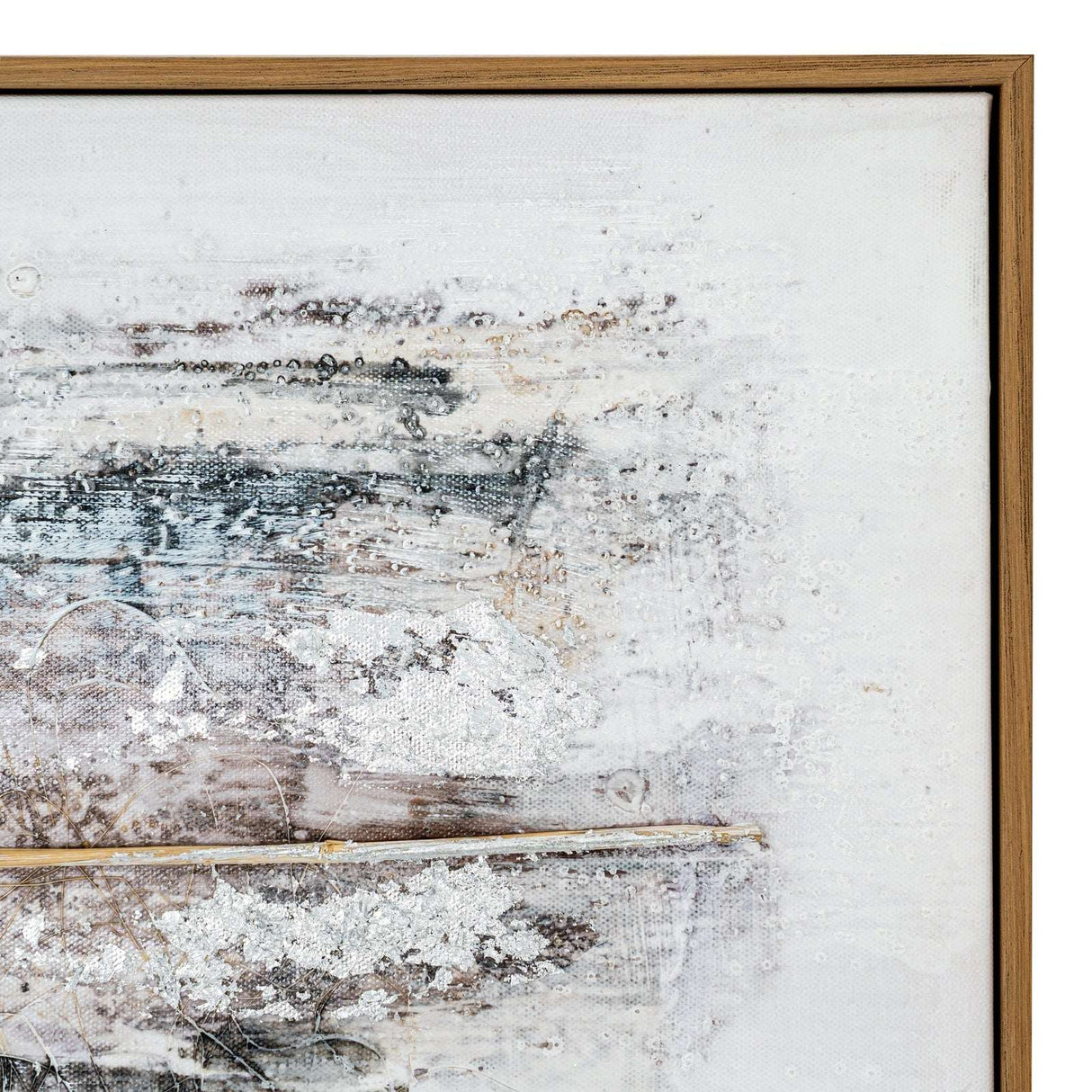 Elegant hand painted canvas artwork with textured designs and muted tones from Shades 4 Seasons