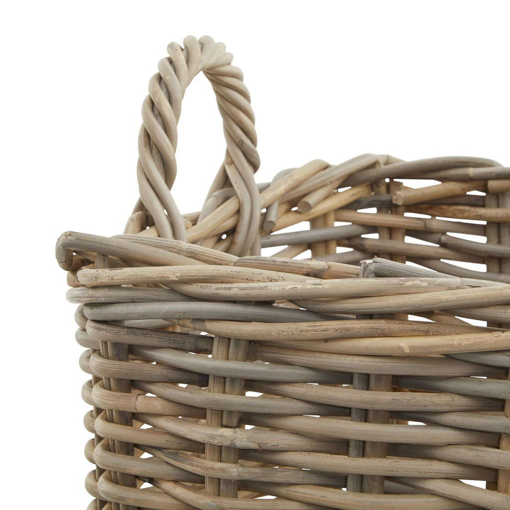 Set of 3 Kubu Rattan Square Storage Baskets Shades 4 Seasons