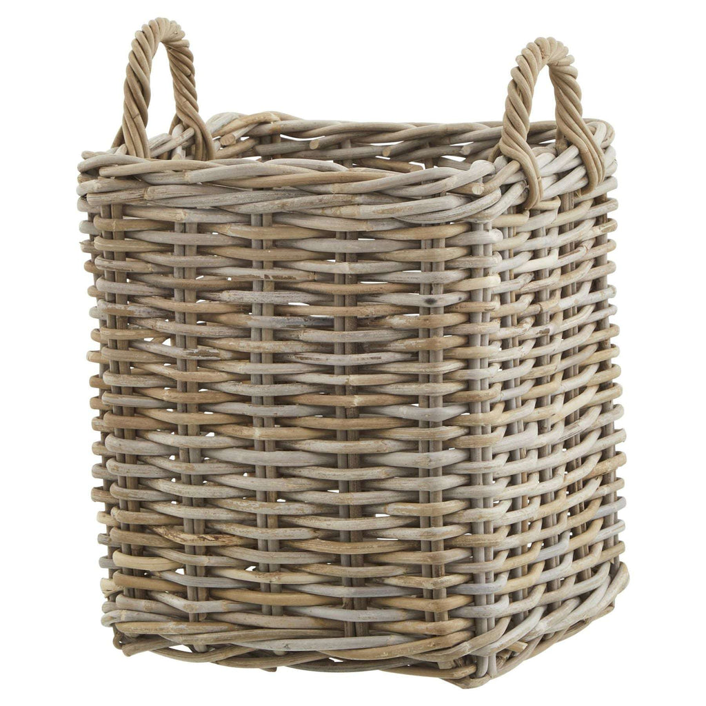 Set of 3 Kubu Rattan Square Storage Baskets Shades 4 Seasons