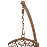 Close-up of Orsina Hanging Chair with sturdy chain and attachment, perfect for outdoor relaxation