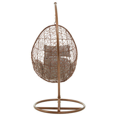 Orsina Hanging Chair in a stylish woven design, perfect for conservatory and outdoor seating areas