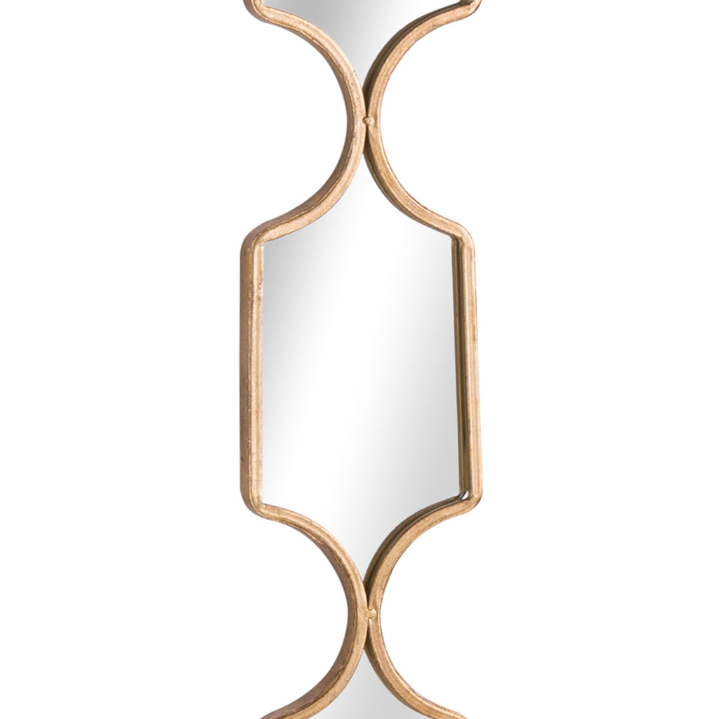 Square Decorative Hanging Collage Mirror In Gold Shades 4 Seasons