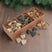Pack Of 90 Wooden Heart Hanging Decorations BROWN WOOD Shades 4 Seasons