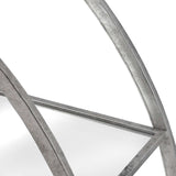 Large Circular Silver Wall Hanging Multi Shelf Shades 4 Seasons